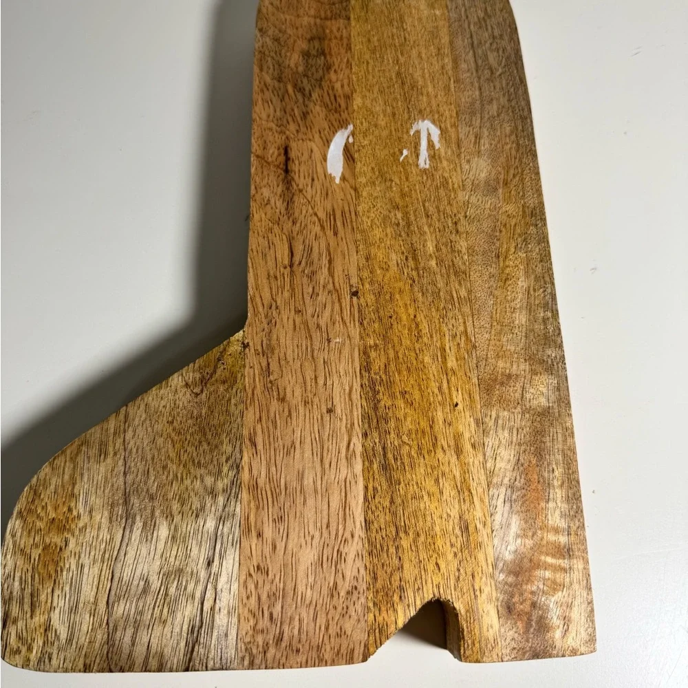 Cow Print Wooden‎ cowboy Boot Candle Holder